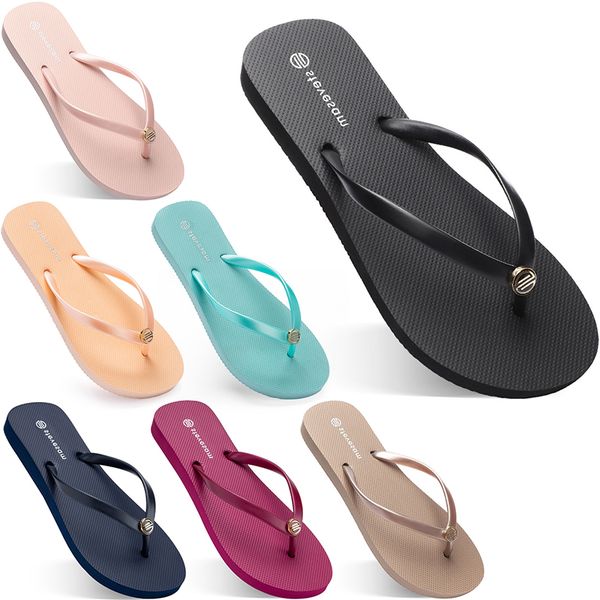 2021 summer flip flops women flat with seaside glazed blue beach slippers non-slip sand gray gold white foreign trade fifteen, Black
2021 summer flip flops women flat with seaside glazed blue beach slippers non-slip sand gray gold white foreign trade fifteen, Black