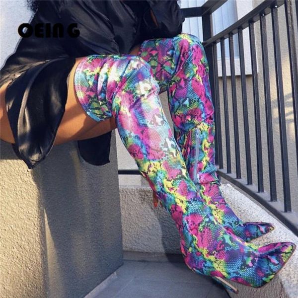 boots women snakeskin pattern over-knee long pointed toe stiletto high heels snake multicolor thigh-high botas de mujer, Black
boots women snakeskin pattern over-knee long pointed toe stiletto high heels snake multicolor thigh-high botas de mujer, Black