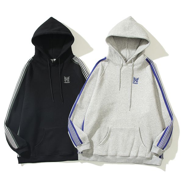 men's hoodies & sweatshirts 2 colors mens designer needles awge hoodie butterfly embroidered ribbon pullover high street fashion, Black
men's hoodies & sweatshirts 2 colors mens designer needles awge hoodie butterfly embroidered ribbon pullover high street fashion, Black