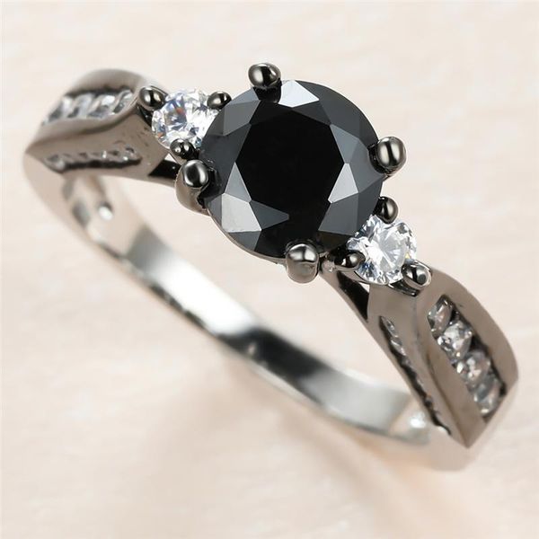 wedding rings vintage male female round crystal stone ring luxury 14kt black gold for women men promise zircon engagement, Slivery;golden
wedding rings vintage male female round crystal stone ring luxury 14kt black gold for women men promise zircon engagement, Slivery;golden