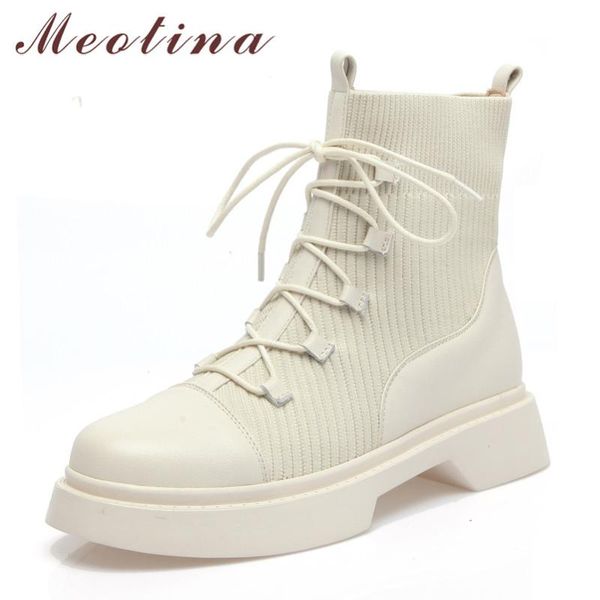 boots meotina ankle women shoes real leather flats platform motorcycle round toe cross tied ladies short beige black
boots meotina ankle women shoes real leather flats platform motorcycle round toe cross tied ladies short beige black