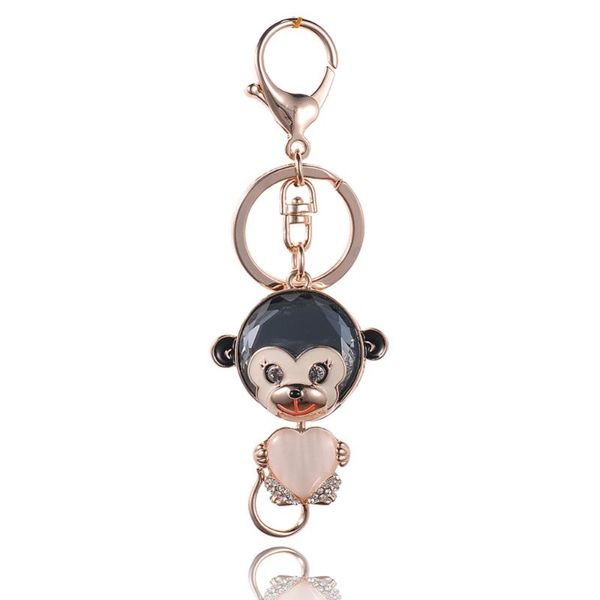keychains drip alloy keychain chaveiro drop oil glaze cute monkey heart opal crystal gold-color stainless key ring, Silver
keychains drip alloy keychain chaveiro drop oil glaze cute monkey heart opal crystal gold-color stainless key ring, Silver