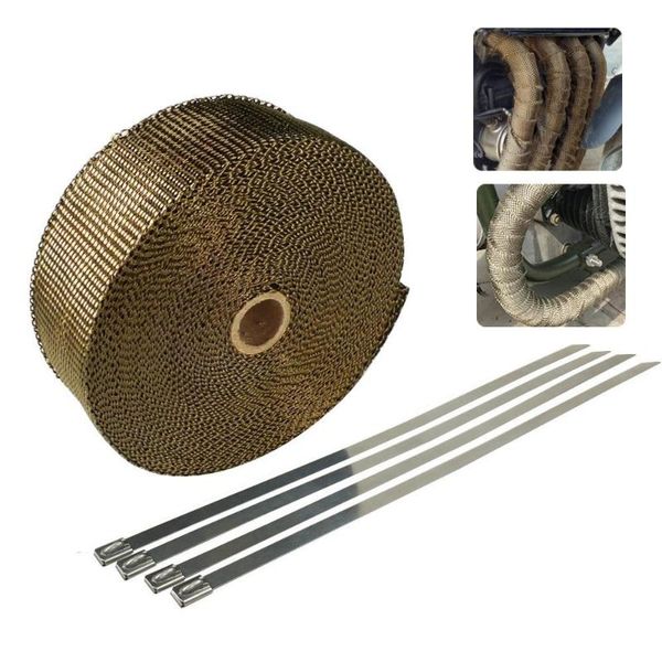 motorcycle exhaust system titanium heat wrap for shield tape manifold insulation roll resistant car accessories
motorcycle exhaust system titanium heat wrap for shield tape manifold insulation roll resistant car accessories