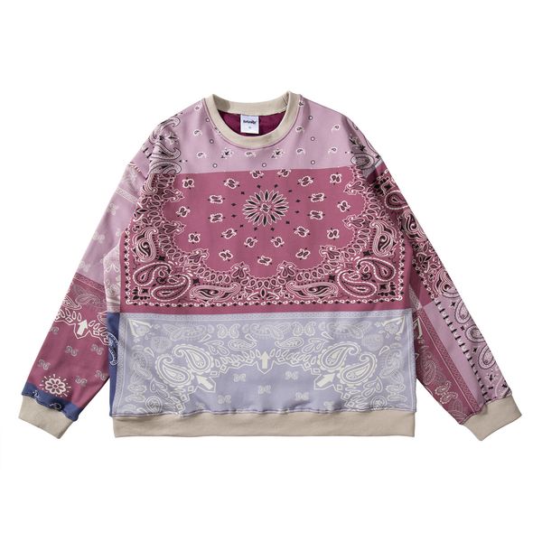 high street west coast cashew blossom splicing cotton sweater trendy men hip hop round neck pullover long sleeve ins, Black
high street west coast cashew blossom splicing cotton sweater trendy men hip hop round neck pullover long sleeve ins, Black