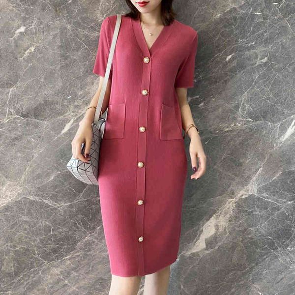 casual dresses v-neck short sleeve knitted female summer korean style loose straight knee-length with pocket womens clothing jg6t, Black;gray
casual dresses v-neck short sleeve knitted female summer korean style loose straight knee-length with pocket womens clothing jg6t, Black;gray