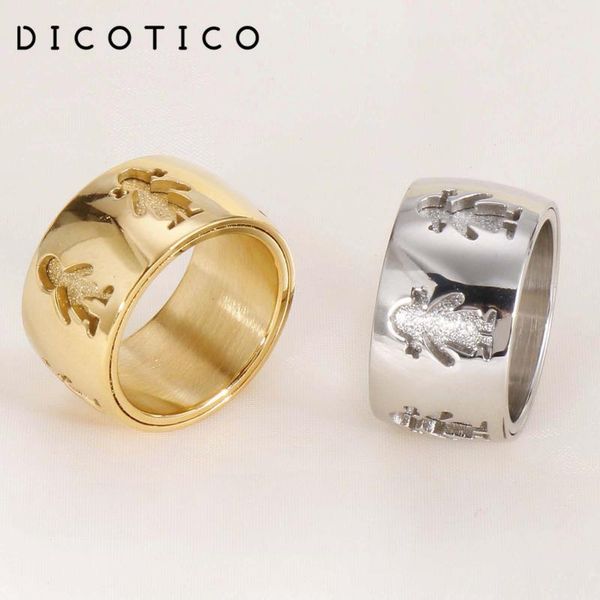 cluster rings dicotico stainless steel color/gold cartoon boy girl 12mm wide women men finger fashion jewelry, Golden;silver
cluster rings dicotico stainless steel color/gold cartoon boy girl 12mm wide women men finger fashion jewelry, Golden;silver