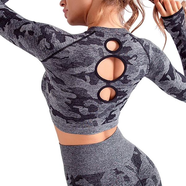 yoga outfits yaavii women seamless long sleeve camouflage fitness sports training crop workout running shirts blouse, White;red
yoga outfits yaavii women seamless long sleeve camouflage fitness sports training crop workout running shirts blouse, White;red