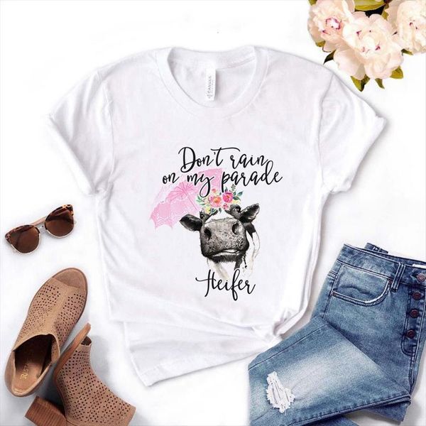 dont rain on my parade womens t shirt heifer cow floral cotton casual funny for lady yong girl tee, White
dont rain on my parade womens t shirt heifer cow floral cotton casual funny for lady yong girl tee, White