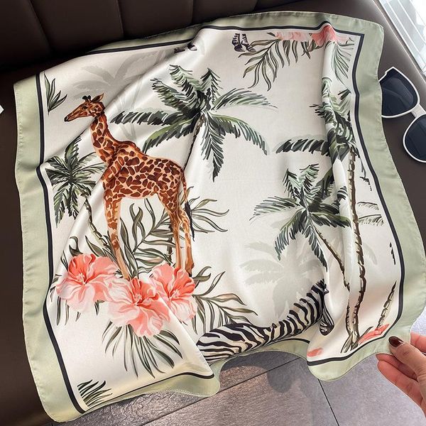 scarves fashion animal square scarf women 53cm neck hair tie band bag warp soft neckerchief hijab headscarf female foulard fj488, Blue;gray 
scarves fashion animal square scarf women 53cm neck hair tie band bag warp soft neckerchief hijab headscarf female foulard fj488, Blue;gray