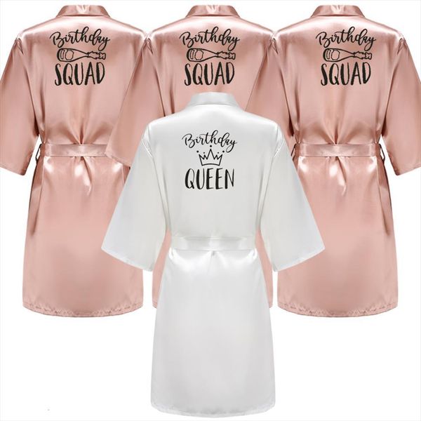 birthday queen amp squad women sleepwear party robe satin princess favor dressing kimono, Black;red
birthday queen amp squad women sleepwear party robe satin princess favor dressing kimono, Black;red
