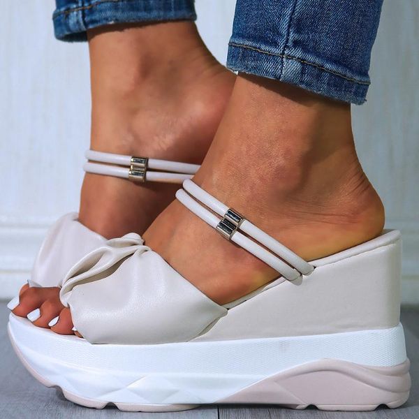 large size 44 wedges high heels leisure summer comfy platform slippers shoes women, Black
large size 44 wedges high heels leisure summer comfy platform slippers shoes women, Black