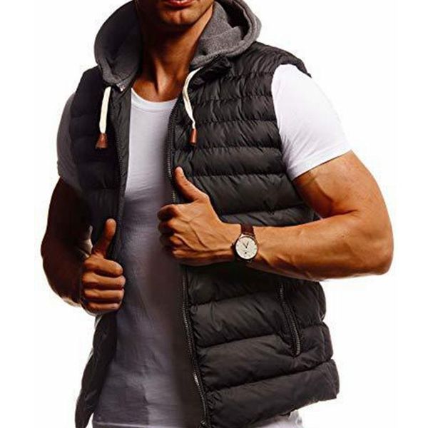 men's vests wepbel hooded sleeveless jackets simplicity winter solid color cotton-padded jacket vest cotton coats, Black;white
men's vests wepbel hooded sleeveless jackets simplicity winter solid color cotton-padded jacket vest cotton coats, Black;white