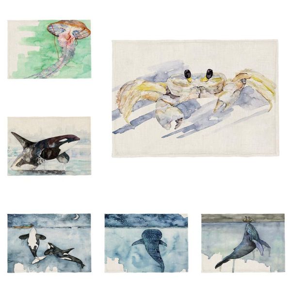 table cloth the test sea animal children's kitchen polyester linen napkin placemat whale crab jellyfish coconut coral 32 * 45
table cloth the test sea animal children's kitchen polyester linen napkin placemat whale crab jellyfish coconut coral 32 * 45