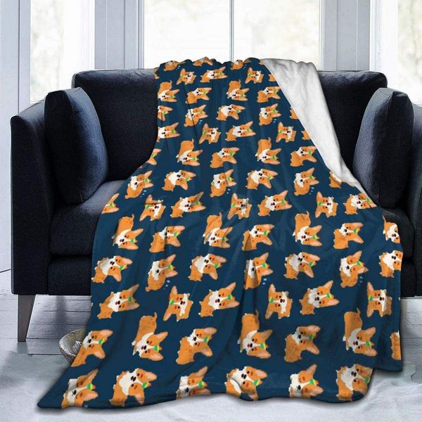 Corgi Party Throw Blanket Ultra-Soft Fleece Bed Blanket Anti-Allergic Warm Bed Throws for Sofa Office-80x60in
Corgi Party Throw Blanket Ultra-Soft Fleece Bed Blanket Anti-Allergic Warm Bed Throws for Sofa Office-80x60in