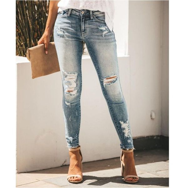 women's jeans selling retro water wash make old slim tassel ripped mid waist pants pencil skinny s-3xl, Blue
women's jeans selling retro water wash make old slim tassel ripped mid waist pants pencil skinny s-3xl, Blue