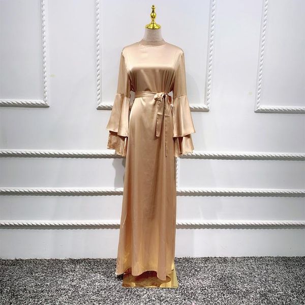 ethnic clothing ramadan eid women maxi dress double layer flare long sleeve abaya muslim kaftan belted high waist solid color satin robe dub, Red
ethnic clothing ramadan eid women maxi dress double layer flare long sleeve abaya muslim kaftan belted high waist solid color satin robe dub, Red