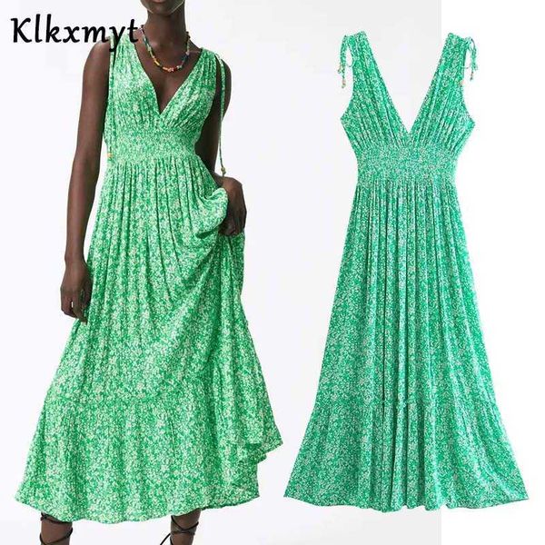 klkxmyt za women green floral print midi dress summer sleeveless v neck elastic waist boho beach casual dresses 210527, Black;gray
klkxmyt za women green floral print midi dress summer sleeveless v neck elastic waist boho beach casual dresses 210527, Black;gray