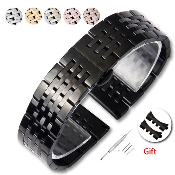 watch bands solid stainless steel bracelet t41 band strap seven beads butterfly buckle 12 13 14 15 16 17 18 19 20 21 22 23 24mm, Black;brown
watch bands solid stainless steel bracelet t41 band strap seven beads butterfly buckle 12 13 14 15 16 17 18 19 20 21 22 23 24mm, Black;brown