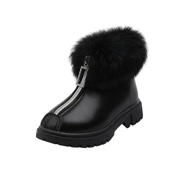 children' ankle boots for girls warm cotton fluffy fur winter kids front zipper rhinestone zip princess sweet chic 26-36, Black;grey
children' ankle boots for girls warm cotton fluffy fur winter kids front zipper rhinestone zip princess sweet chic 26-36, Black;grey
