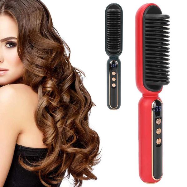 hair brushes usb straightener brush comb wireless temperature adjustable straightening professional, Silver
hair brushes usb straightener brush comb wireless temperature adjustable straightening professional, Silver