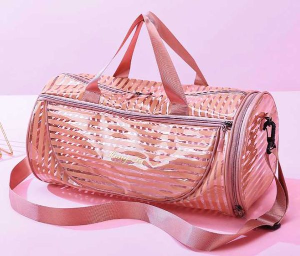 dry wet swimming bag transparent gym handbags strip clear beach pool storage bags for women fitness swim duffel
dry wet swimming bag transparent gym handbags strip clear beach pool storage bags for women fitness swim duffel