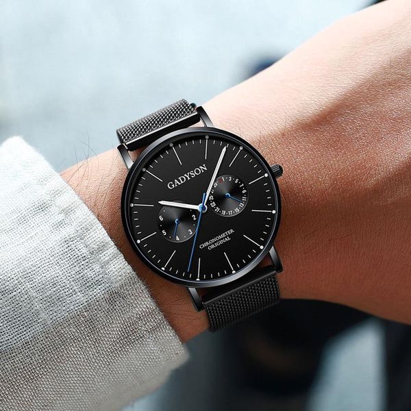 wristwatches stainless steel mesh belt leisure fashion sports luminous clock quartz men's watch, Slivery;brown
wristwatches stainless steel mesh belt leisure fashion sports luminous clock quartz men's watch, Slivery;brown