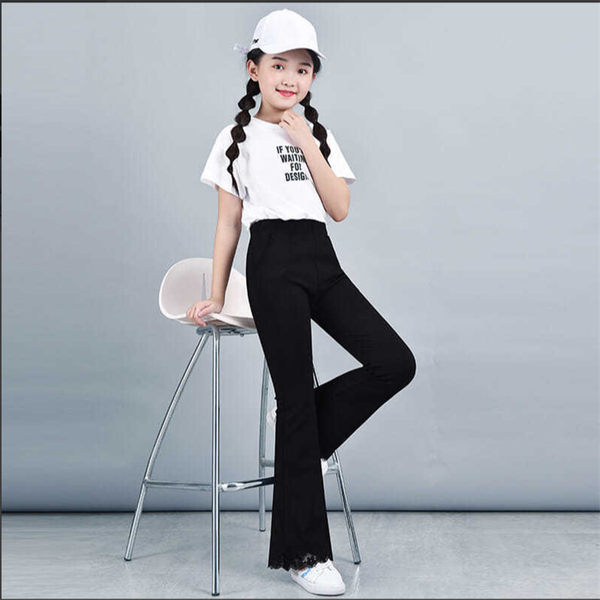 trousers girls flared pants 2021 spring and autumn casual children's slim stretch, Blue
trousers girls flared pants 2021 spring and autumn casual children's slim stretch, Blue