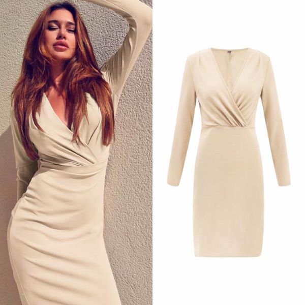 casual dresses spring v-neck dress party bodycon women elegant knee-length skinny club wear vestido plus size, Black;gray
casual dresses spring v-neck dress party bodycon women elegant knee-length skinny club wear vestido plus size, Black;gray