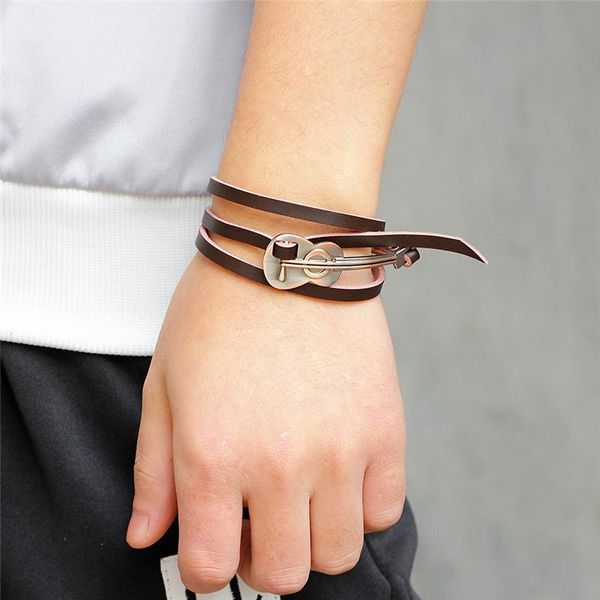 charm bracelets lufang fashion rock chains vintage cello hip hop black dark brown leather for men women birthday gift, Golden;silver
charm bracelets lufang fashion rock chains vintage cello hip hop black dark brown leather for men women birthday gift, Golden;silver