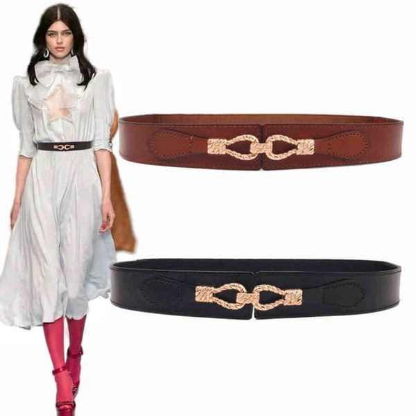 belt women's decorative wide matching dress simple cowhide waist closing fashion elastic decoration leather black seal, Black;brown
belt women's decorative wide matching dress simple cowhide waist closing fashion elastic decoration leather black seal, Black;brown