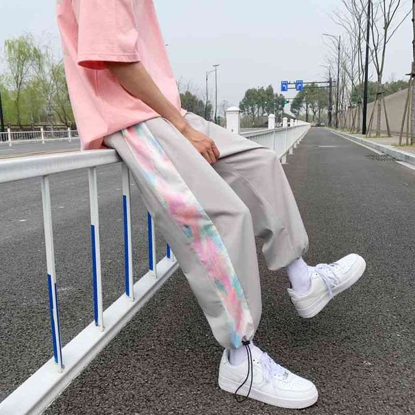 men's pants summer ice silk casual korean fashion loose drawstring wide-leg harajuku streetwear jogger sweatpants k0wd, Black
men's pants summer ice silk casual korean fashion loose drawstring wide-leg harajuku streetwear jogger sweatpants k0wd, Black