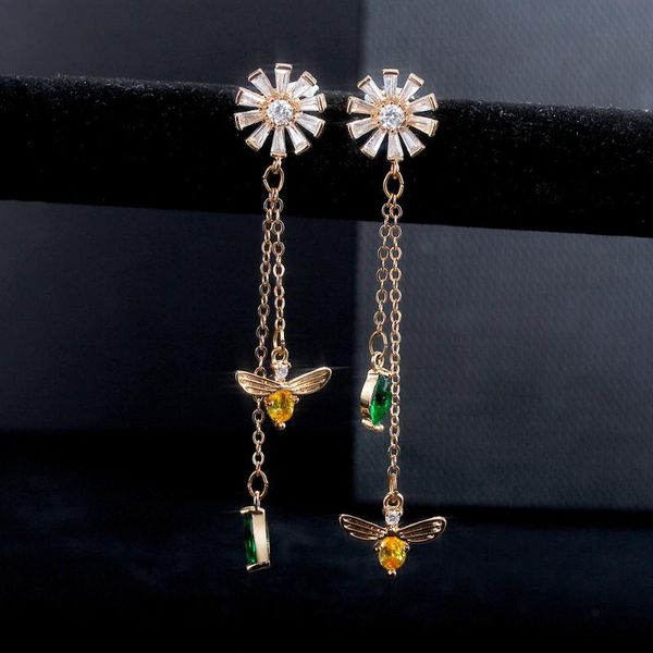 dangle & chandelier daisy bee long tassel drop earring for women romantic korean fashion female earing shiny zircon ear accessories jewelry, Silver
dangle & chandelier daisy bee long tassel drop earring for women romantic korean fashion female earing shiny zircon ear accessories jewelry, Silver