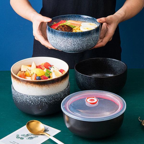 japanese style instant noodle bowl creative and chopsticks set with lid spoon household ceramic large tableware bowls
japanese style instant noodle bowl creative and chopsticks set with lid spoon household ceramic large tableware bowls