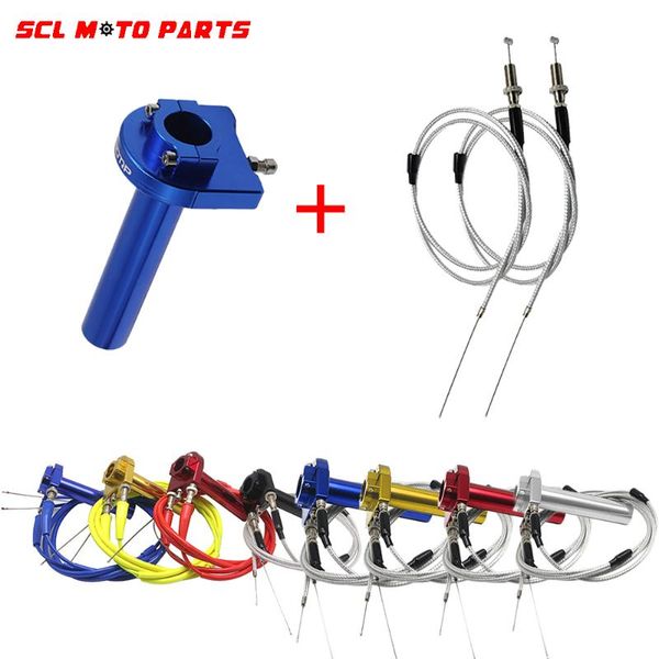 handlebars alconstar-motorcycle 22mm 7/8" cnc aluminum accelerator throttle twist grips + 2 pcs cables scooter gy6
handlebars alconstar-motorcycle 22mm 7/8" cnc aluminum accelerator throttle twist grips + 2 pcs cables scooter gy6