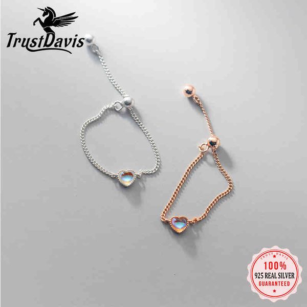 trustdavis real 925 sterling silver fashion sweet romantic heart love chain opening ring for women wedding fine jewelry da2397, Slivery;golden
trustdavis real 925 sterling silver fashion sweet romantic heart love chain opening ring for women wedding fine jewelry da2397, Slivery;golden