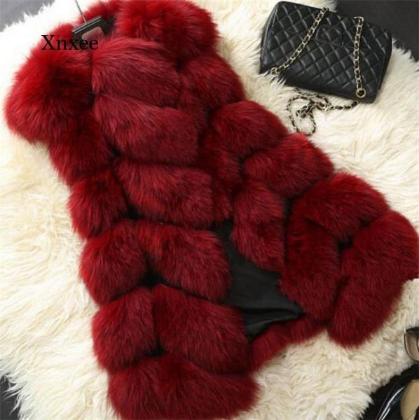 women's fur & faux winter warm fashion long coat vest thickened high imitation jacket pattern sleeveless, Black
women's fur & faux winter warm fashion long coat vest thickened high imitation jacket pattern sleeveless, Black