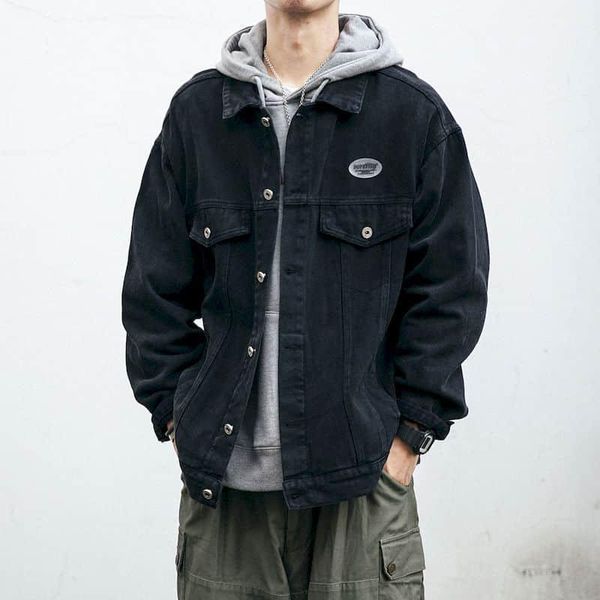 men's jackets japanese retro denim jacket spring and autumn trend loose tooling couple all-match solid color handsome casual top, Black;brown
men's jackets japanese retro denim jacket spring and autumn trend loose tooling couple all-match solid color handsome casual top, Black;brown