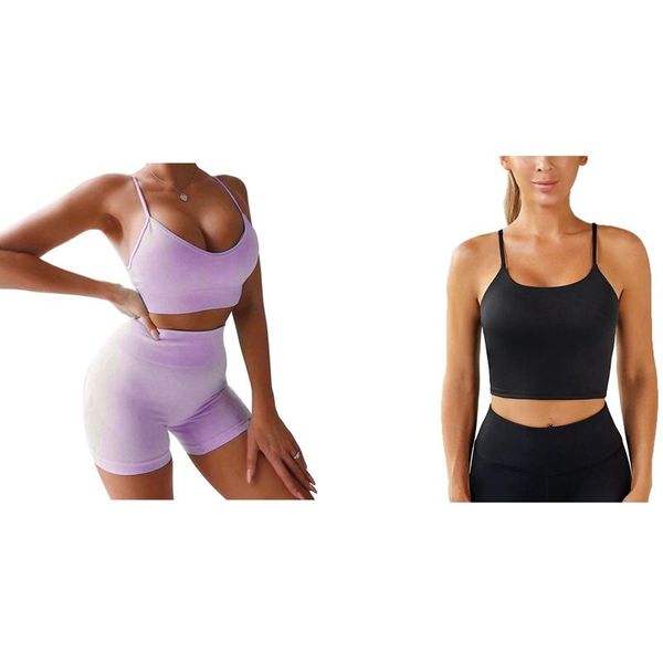 yoga outfit 1x push up padded gym fitness bras crop l black & 2 pcs women sets sports suits breathable bra
yoga outfit 1x push up padded gym fitness bras crop l black & 2 pcs women sets sports suits breathable bra