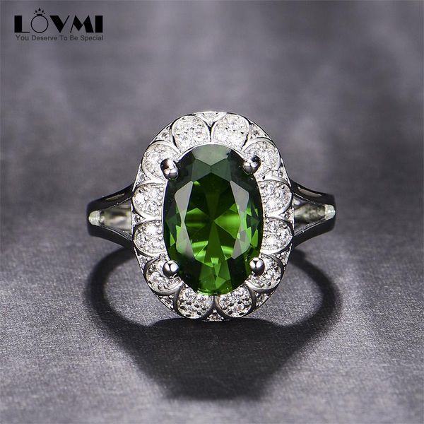 cluster rings luxury silver emerald gemstone female ring resizes oval green crystal flower accessories jewelry promise woman drop ship, Golden;silver
cluster rings luxury silver emerald gemstone female ring resizes oval green crystal flower accessories jewelry promise woman drop ship, Golden;silver