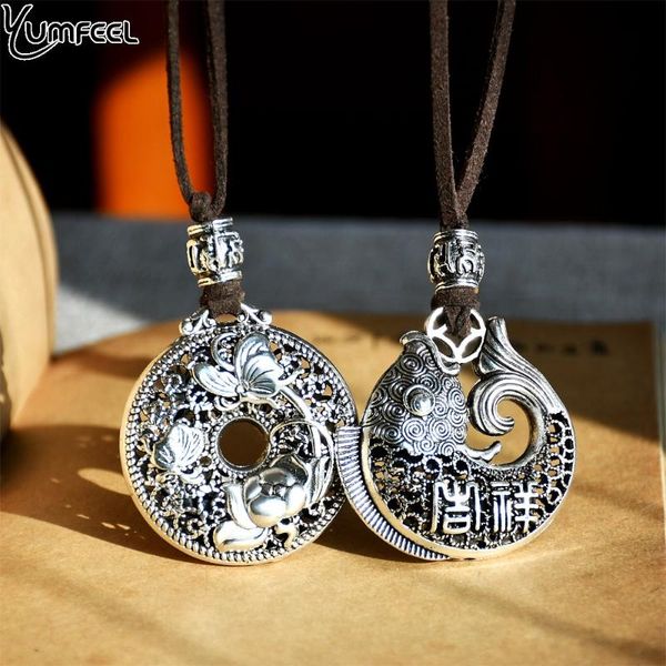 Yumfeel Tibetan Silver Vintage Necklace Women Flowers Fish Pendants & Necklaces Jewelry Pendant
Yumfeel Tibetan Silver Vintage Necklace Women Flowers Fish Pendants & Necklaces Jewelry Pendant