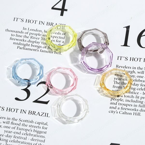 2021 fashion transparent acrylic resin ring colorful geometric rings party gifts female jewelry, Silver
2021 fashion transparent acrylic resin ring colorful geometric rings party gifts female jewelry, Silver