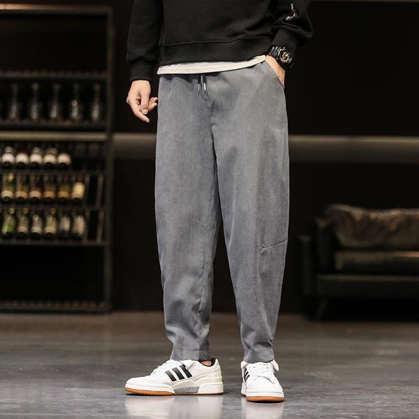 men's casual harem pants korean man 2021 loose full length trousers harajuku streetwear joggers male clothing, Black
men's casual harem pants korean man 2021 loose full length trousers harajuku streetwear joggers male clothing, Black