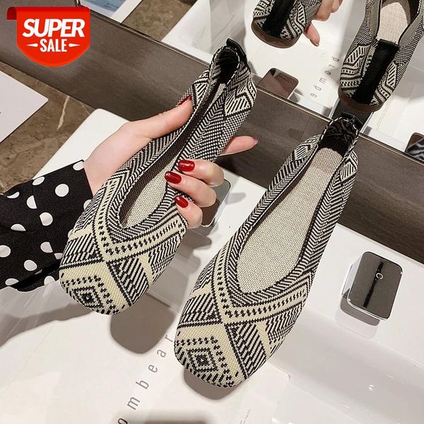 2020 plus size spring new ballet flats women square toe knit fabric loafers breathable flat heel drive shoes driving sneaker #1b51
2020 plus size spring new ballet flats women square toe knit fabric loafers breathable flat heel drive shoes driving sneaker #1b51