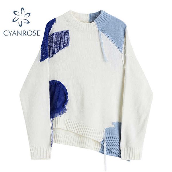 patchwork women's sweater tassel trendy cropped contrast color spliced retro streetwear korean rib ins knitwear knitted 210928, White
patchwork women's sweater tassel trendy cropped contrast color spliced retro streetwear korean rib ins knitwear knitted 210928, White