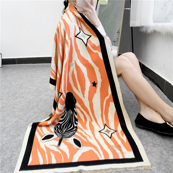 tippet muffler scarf straight autumn and winter scarf women's shawl with zebra pattern double-sided jacquard imitation cashmere thicken, Blue;gray
tippet muffler scarf straight autumn and winter scarf women's shawl with zebra pattern double-sided jacquard imitation cashmere thicken, Blue;gray
