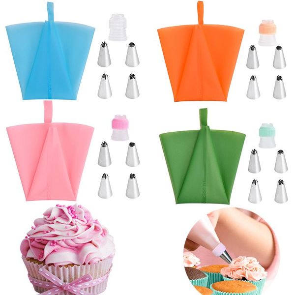 baking & pastry tools 8pcs/set or 6pcs/set silicone bag icing piping nozzles set cupcake muffin cake decoration fit flower cream tips conver
baking & pastry tools 8pcs/set or 6pcs/set silicone bag icing piping nozzles set cupcake muffin cake decoration fit flower cream tips conver