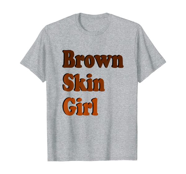 brown skin girl melanin skin glow t-shirt, White;black
brown skin girl melanin skin glow t-shirt, White;black