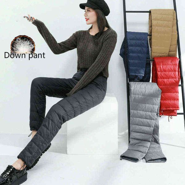 winter casual trousers women down pants sports snow elastic waist 90% white duck work wear thicken female pant warm 211124, Black;white
winter casual trousers women down pants sports snow elastic waist 90% white duck work wear thicken female pant warm 211124, Black;white