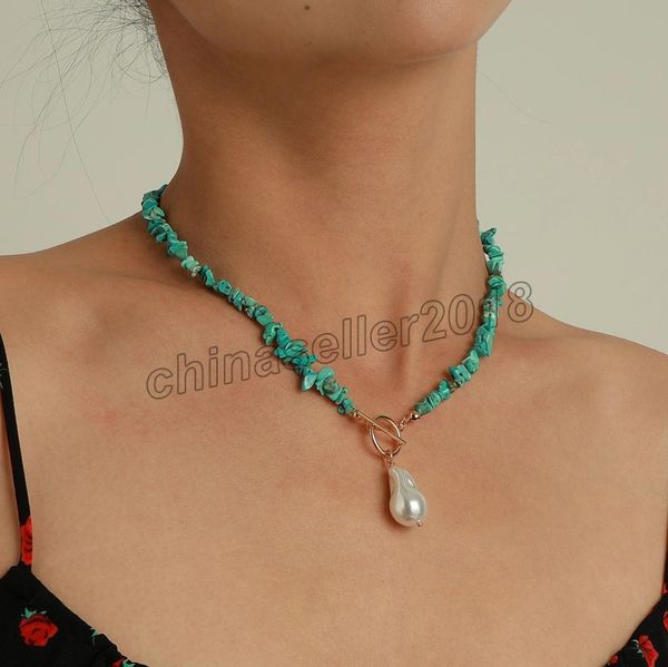 boho blue stone seed beads necklace baroque pearl charm jewelry beach party fashion crystal choker jewelry, Golden;silver
boho blue stone seed beads necklace baroque pearl charm jewelry beach party fashion crystal choker jewelry, Golden;silver