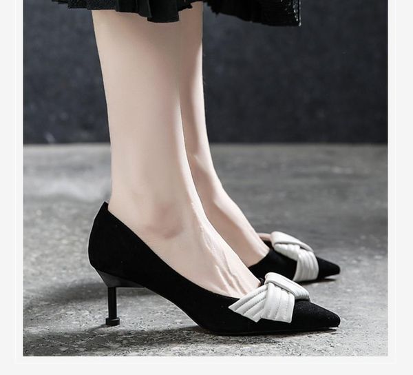 dress shoes spring autumn fashion frosted bowknot pointed stiletto high heels single pumps ladies party, Black
dress shoes spring autumn fashion frosted bowknot pointed stiletto high heels single pumps ladies party, Black